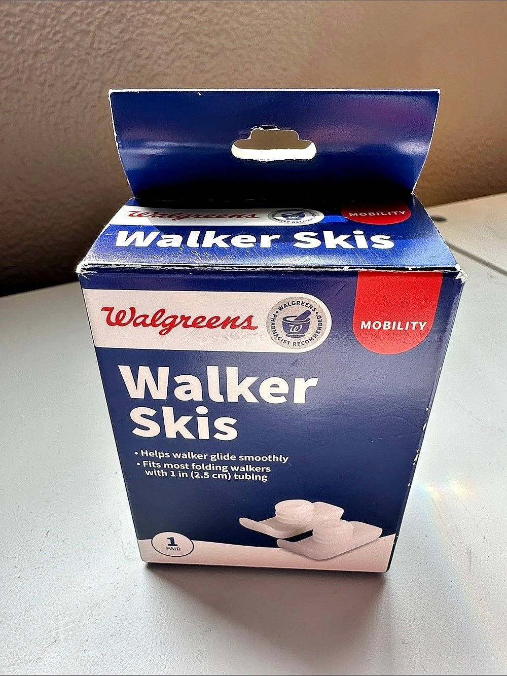 Walgreens Walker Skis Mobility Accessory White
